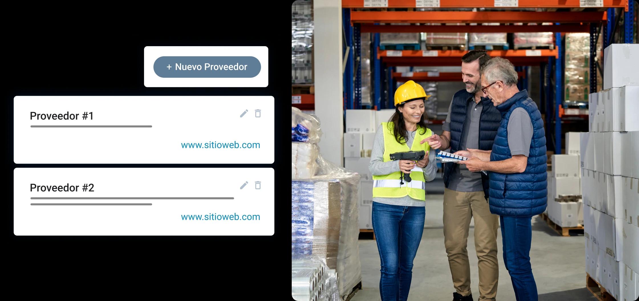 Conecta tus almacenes y tus proveedores