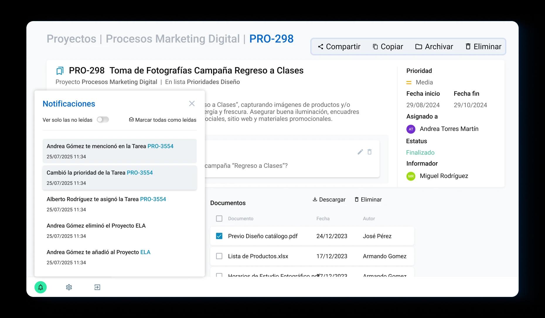 Colabora en tiempo real