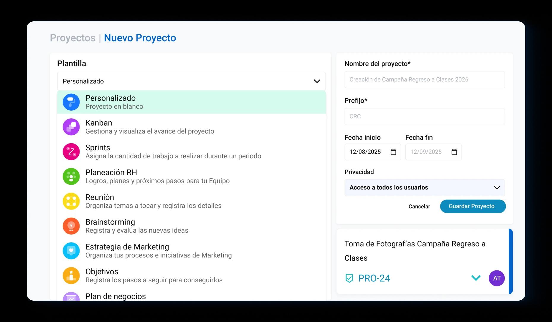 seguimiento con facilidad