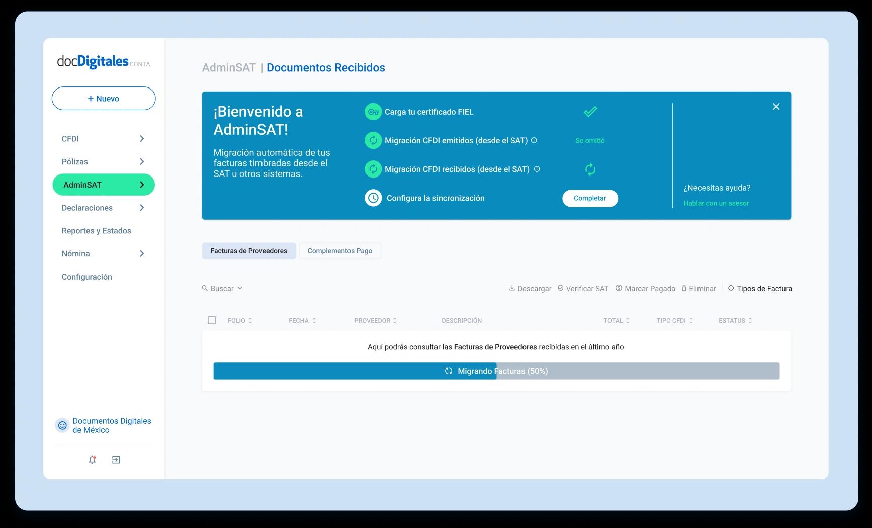 Sincroniza con el portal del SAT y trabaja más eficientemente.