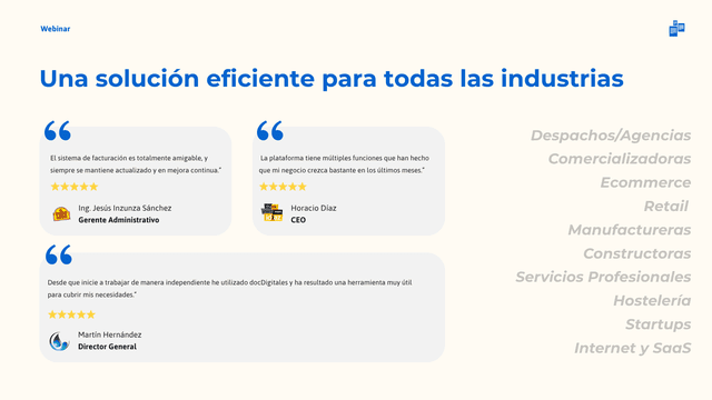Una solución eficiente para todas las industrias