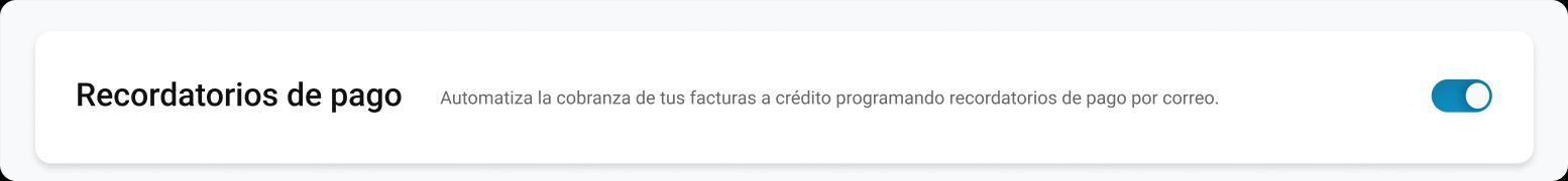 Recordatorios de pagos
