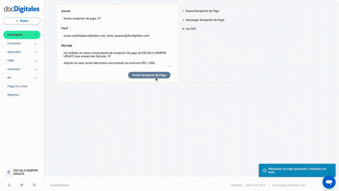 Complemento Recepción de Pago