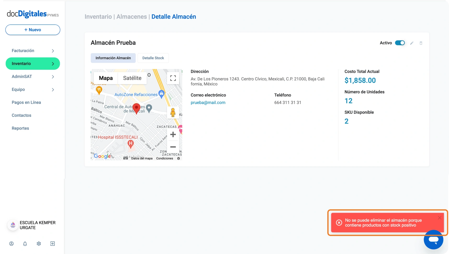 Eliminar alerta (Compressify.io)
