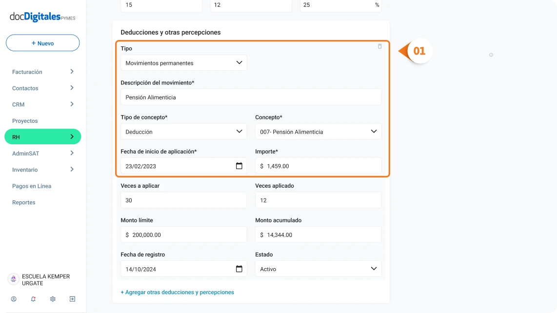 deducciones y otras percepciones1 2x