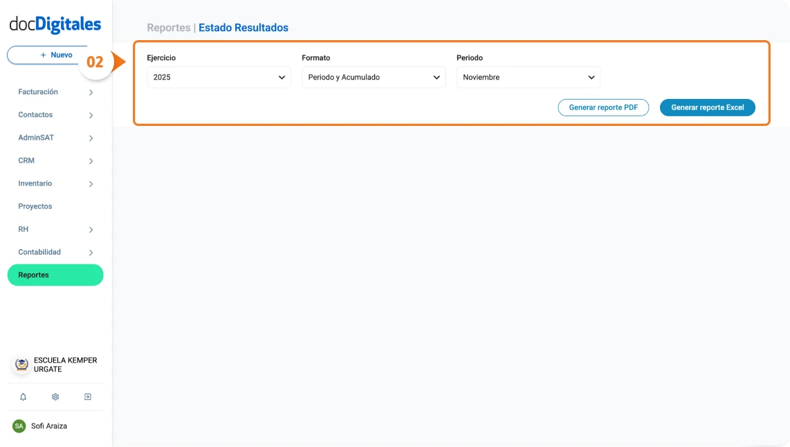Generar el balance general de una empresa en un sistema contable para contadores y pymes mexicanas