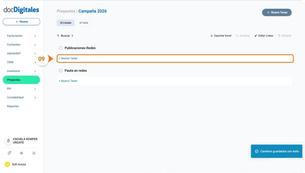 Crear plantilla personalizada dentro de un CRM para gestión de proyectos