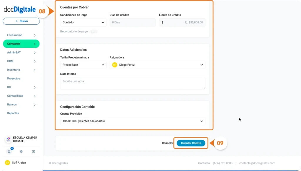 Invita a un cliente a crear su cuenta dentro del Portal del cliente para la centralización de su facturación y documentos relacionados