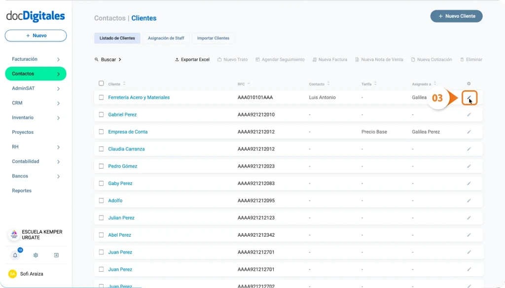 Invita a un cliente a crear su cuenta dentro del Portal del cliente para la centralización de su facturación y documentos relacionados