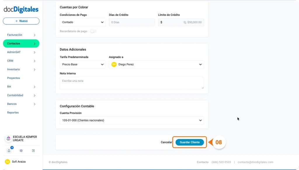 Invita a un cliente a crear su cuenta dentro del Portal del cliente para la centralización de su facturación y documentos relacionados