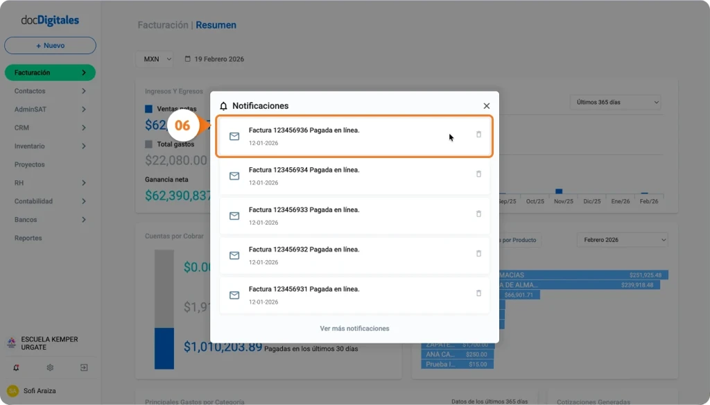 ERP para Pymes y empresas mexicanas con un sistema de gestión integral y Portal de cliente para centralizar la información