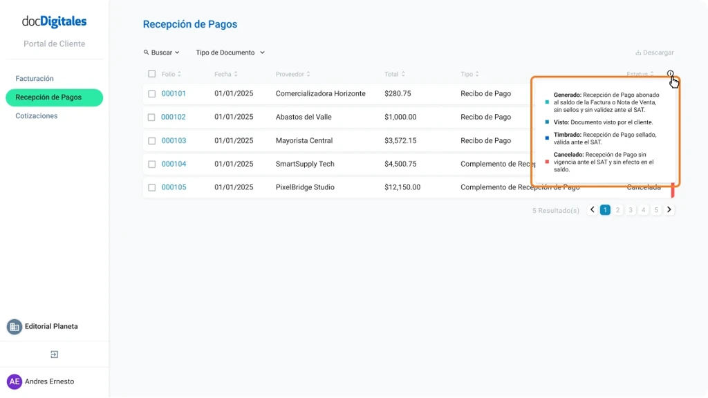 ERP para Pymes y empresas mexicanas con un sistema de gestión integral y Portal de cliente para centralizar la información