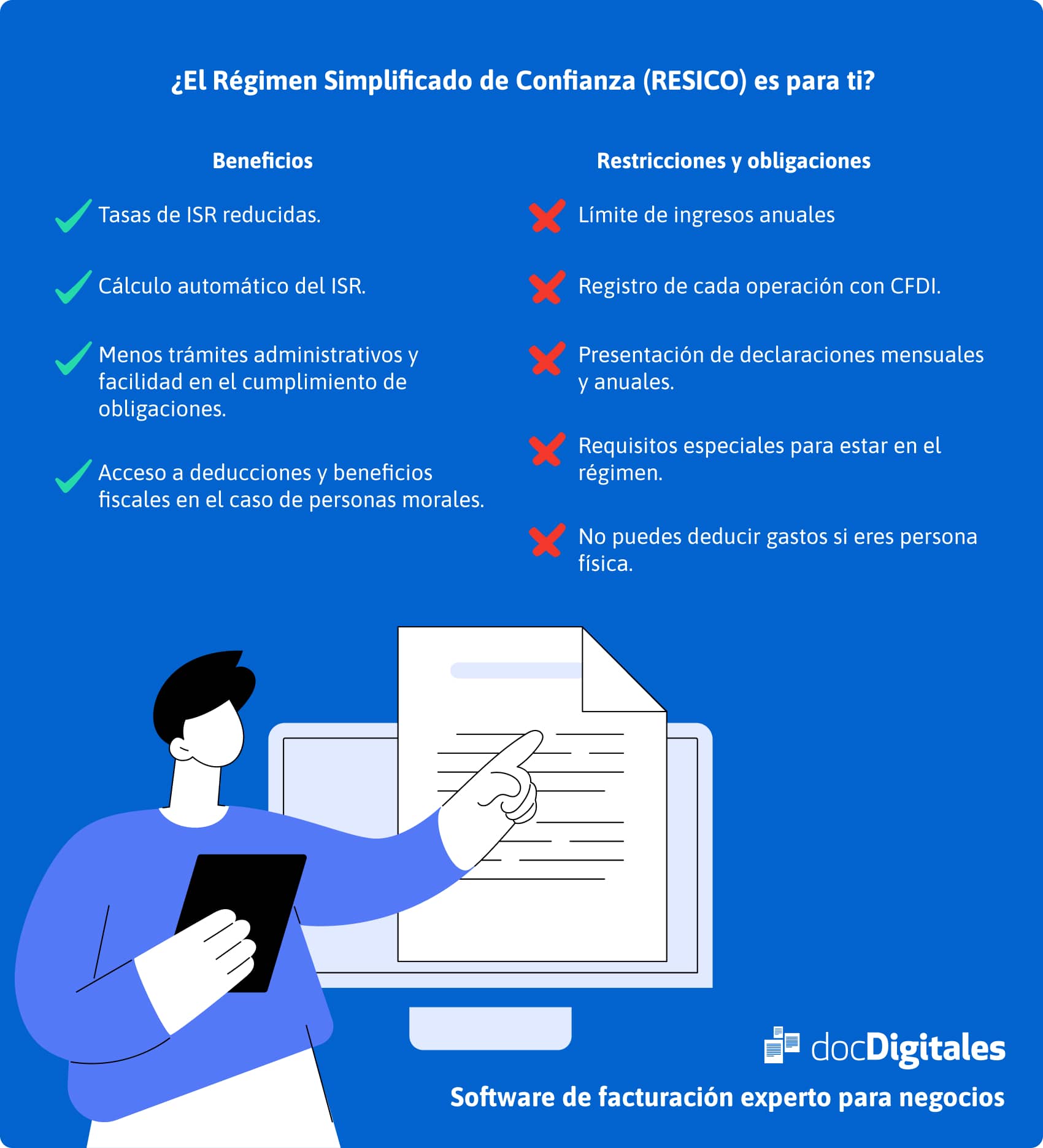 infografía resumen ¿El RESICO es para ti?