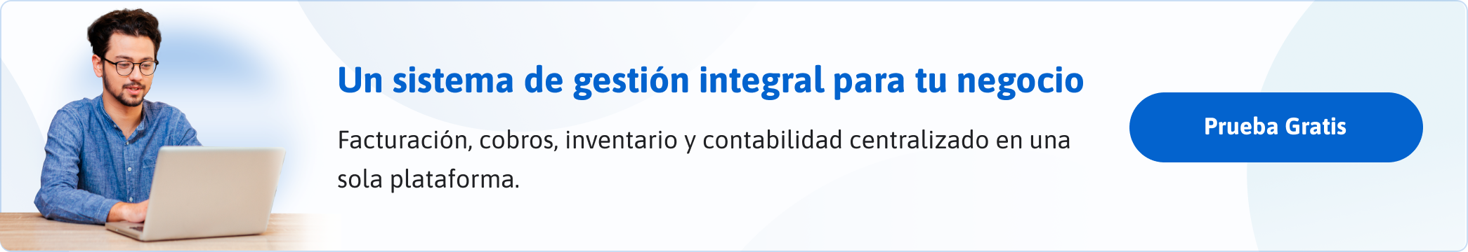Banner sistema de gestión integral para Pymes
