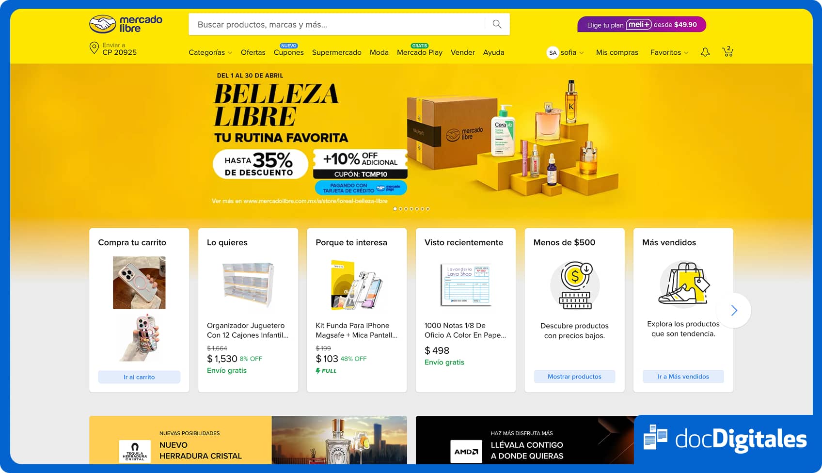 mercado libre para vender en línea