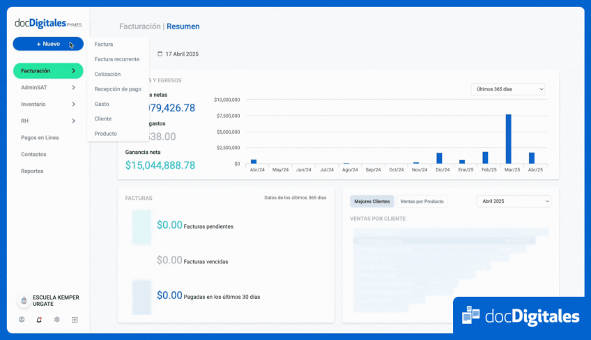 plataforma para facturar ventas en línea