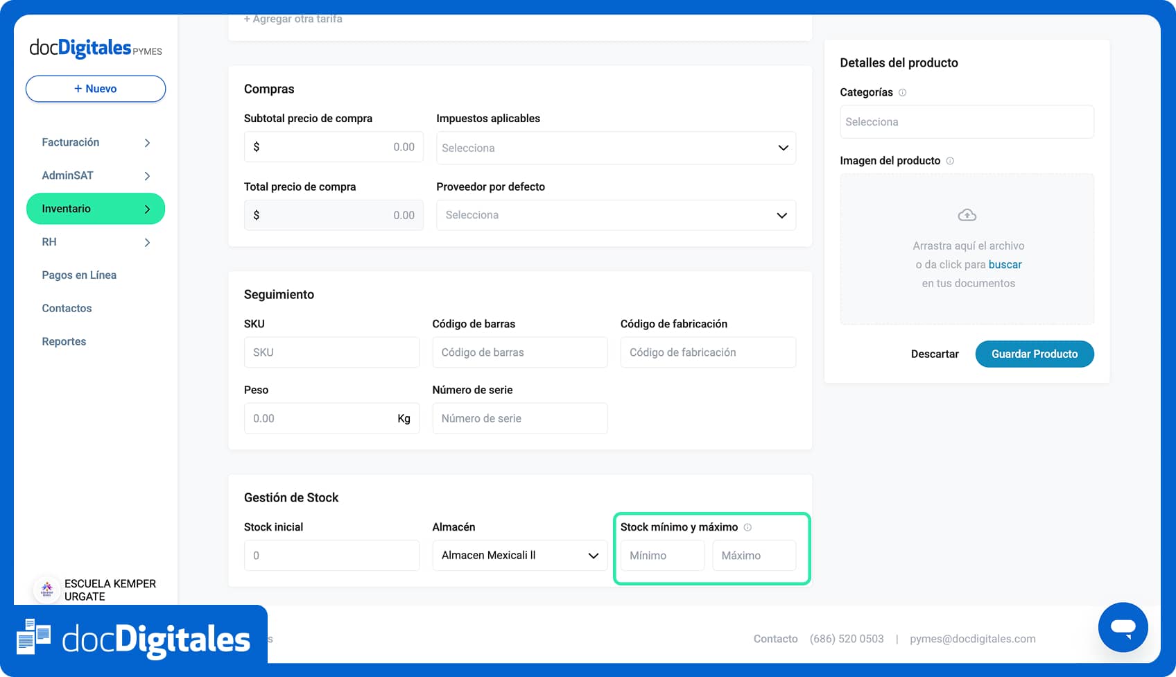 punto de reorden en tu proceso de ventas y facturación