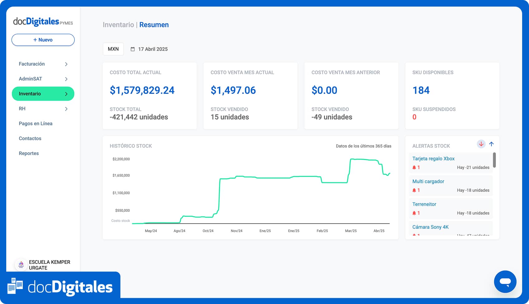sistema de inventario y facturación gratis