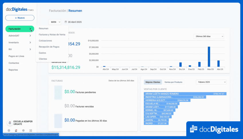 tus facturas de venta en docDigitales
