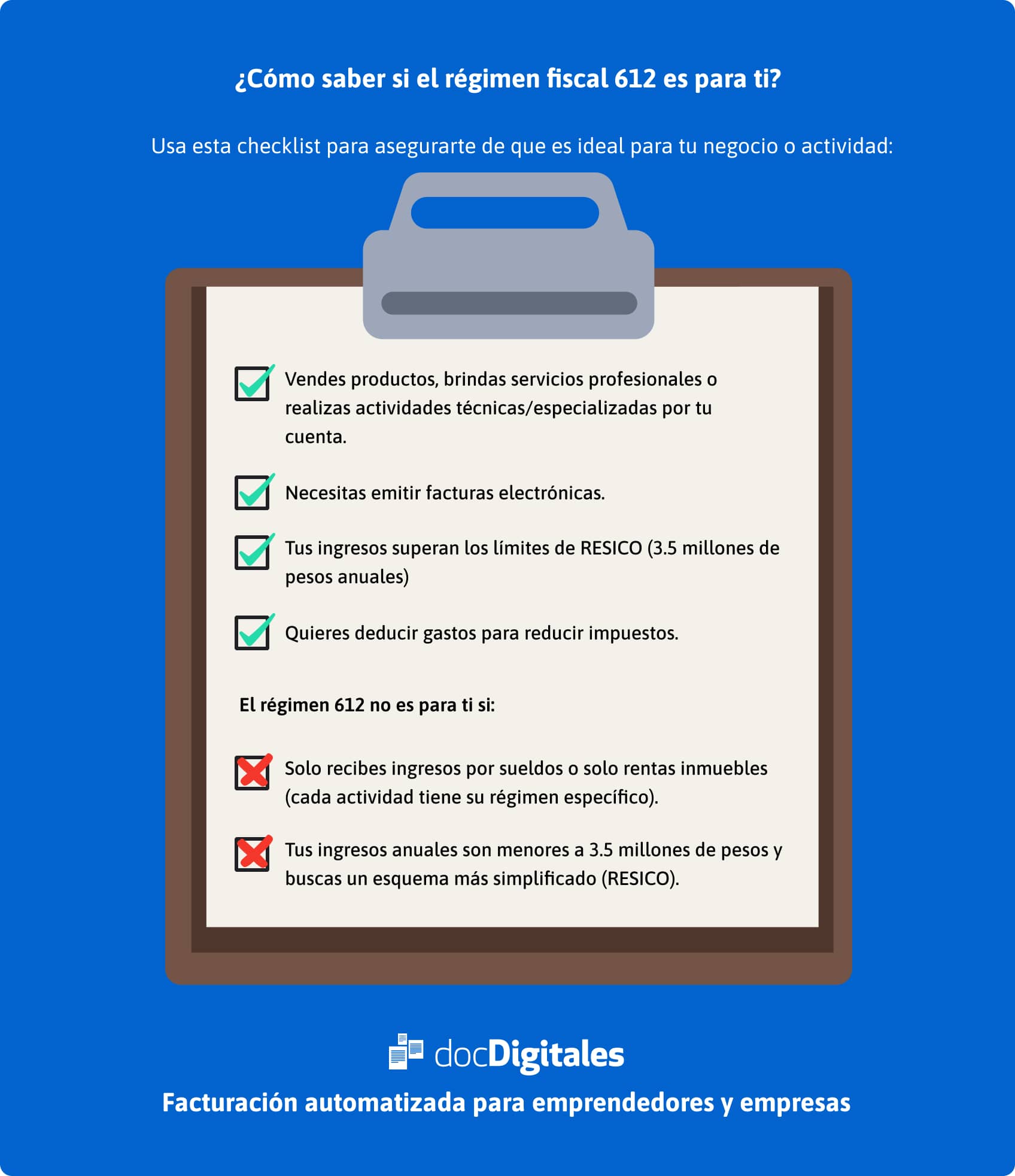 ¿Cómo saber si el régimen fiscal 612 es para ti?