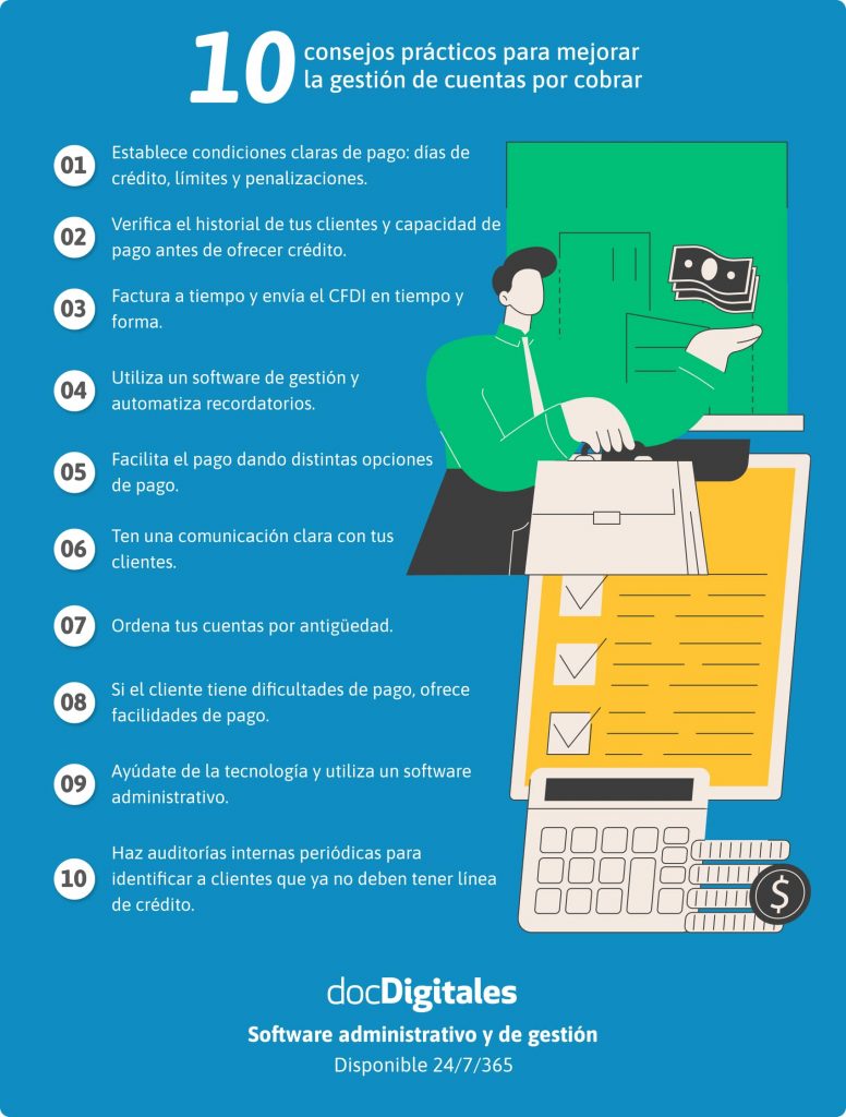 Consejos para mejorar la gestion de cuentas por cobrar