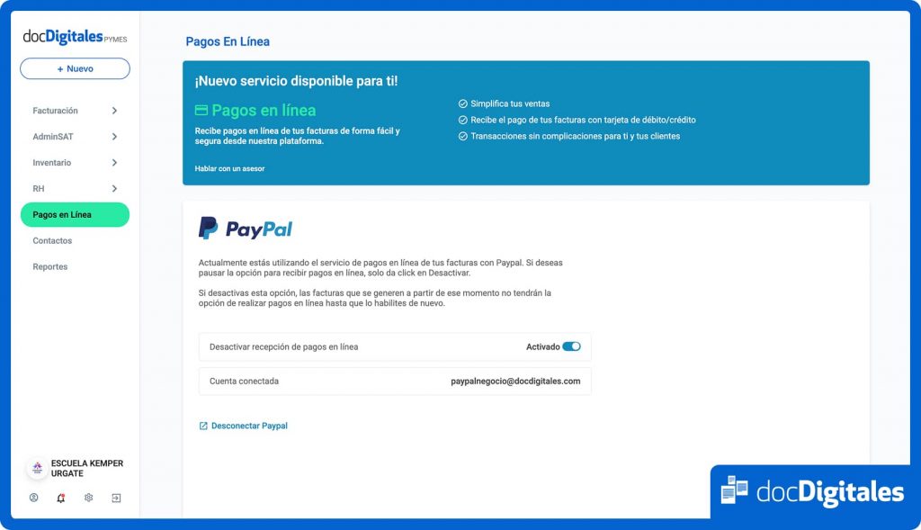 pagos y facturación con docDigitales